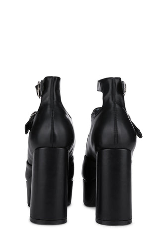 Black Girl From Mars Block Heels