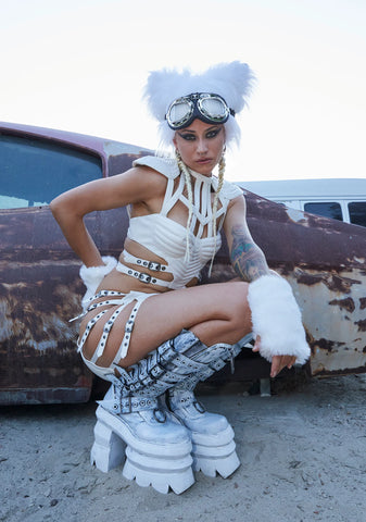 Rude Awakening Bustier Top - White