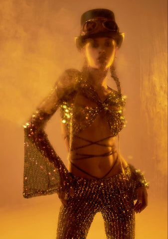 Sunlit Oracles Sequin Top