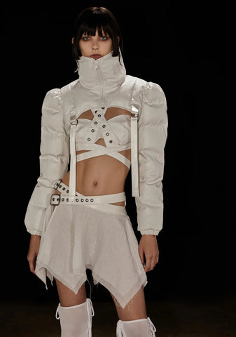 Tempo Buckle Wrap Handkerchief Skirt