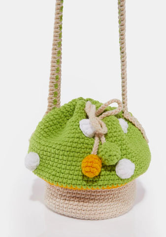 Fantasy Mushroom Crochet Bag