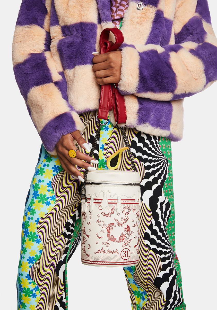 Hocus Pocus Black Flame Glow Candle Crossbody Bag