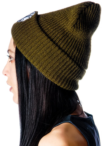 Bat Patch Beanie - Dark Blue