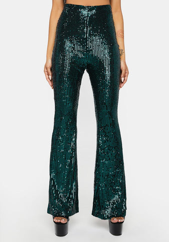 Thank U Next Sequin Flare Pants