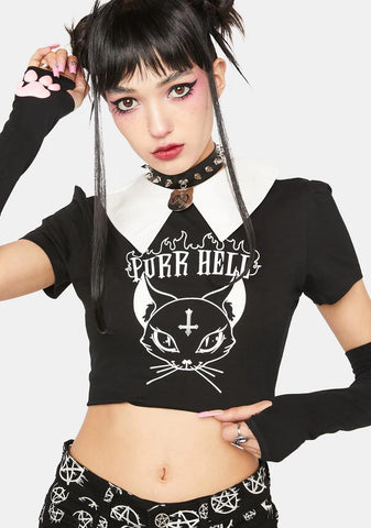 Purr Hell Crop Top
