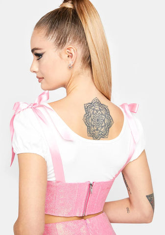 Twinkle Kiss Glitter Underbust Corset