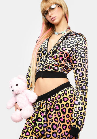 Wild For You Velour Track Jacket