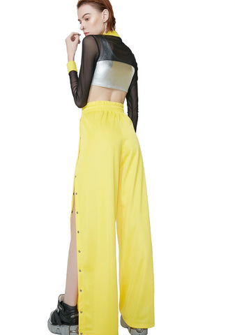 Lemon Wannabe Snap Track Pants