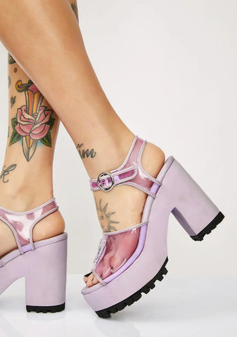 Butterfly Behavior Platform Sandals