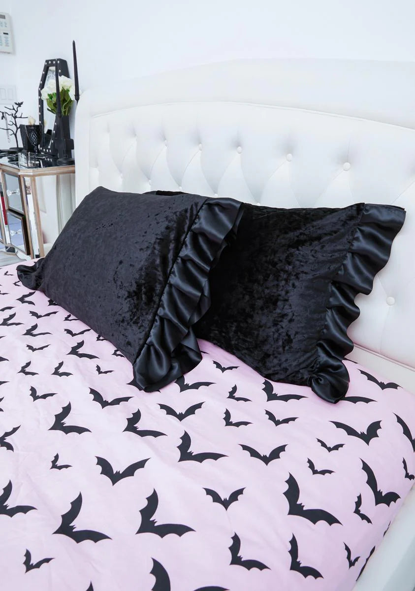 Sinister Snooze Velvet Pillow Cases