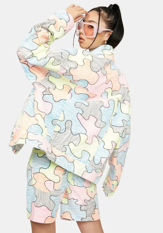 Write About Now Scribble Denim Jacket