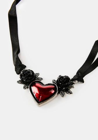 Blood Heart Necklace
