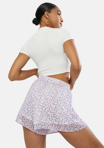 Sunday Times Ditsy High Waist Shorts