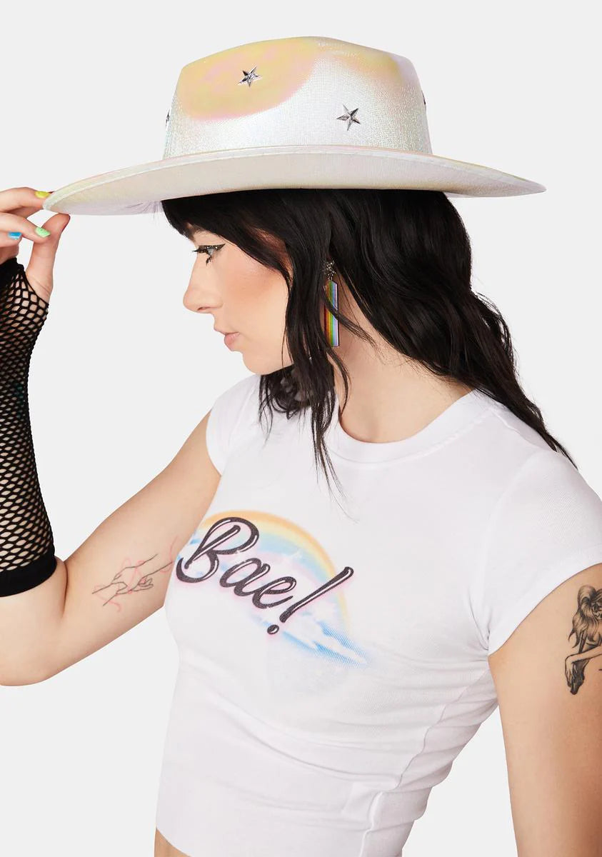 Innocent Natural-Born Star Holographic Cowboy Hat