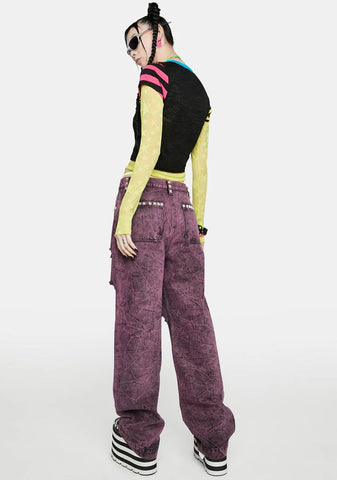 Candy Mischief Wide Leg Jeans
