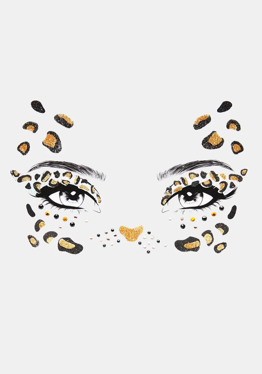 Leopard Face Stickers
