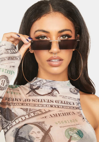 Outshine You Rectangle Sunglasses