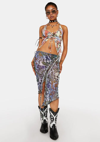 Volare Lace-Up Skirt