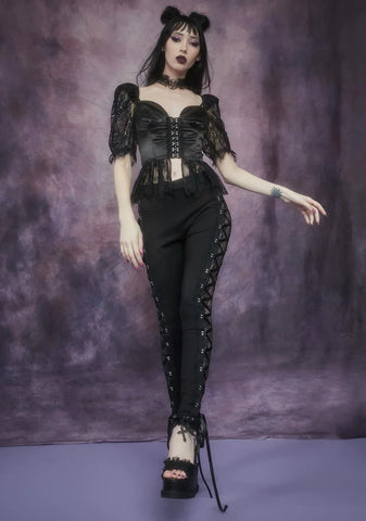 Secret Of Immortality Lace Corset Leggings