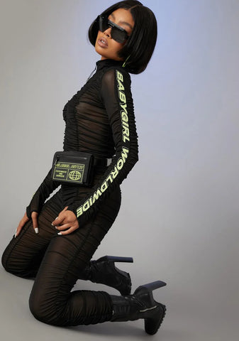 Run The Scene Mesh Catsuit