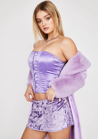 Violet Never Leave Ya Corset Top