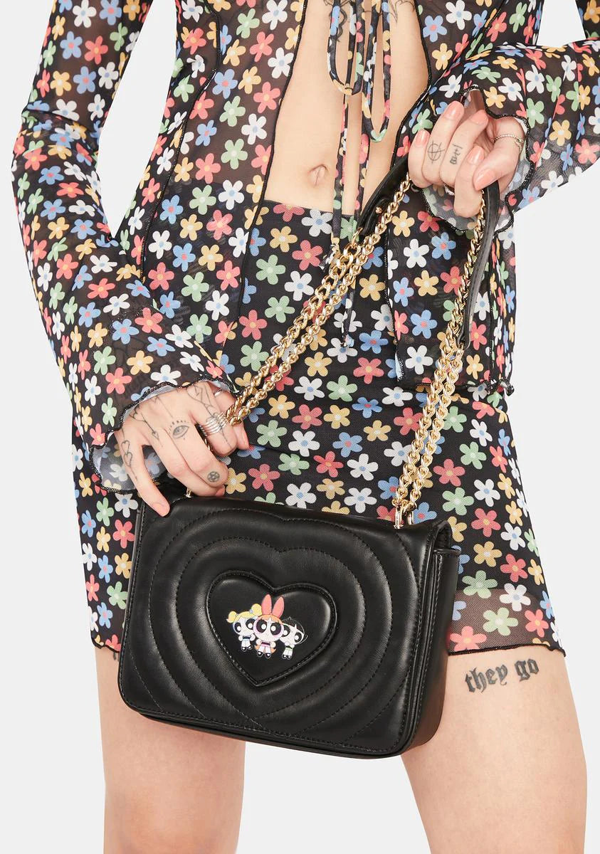I Heart Powerpuff Girls Crossbody Bag