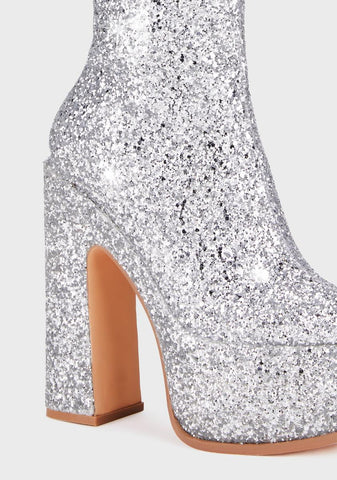 Silver Rodgrigo Platform Boots