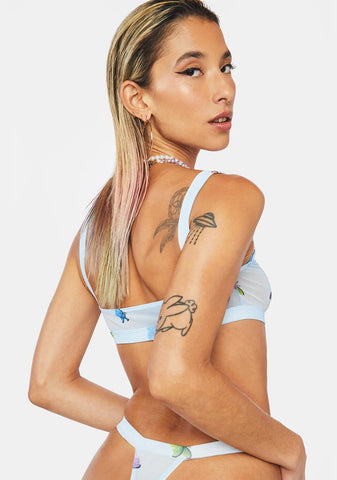 Butterfly Mesh Thong