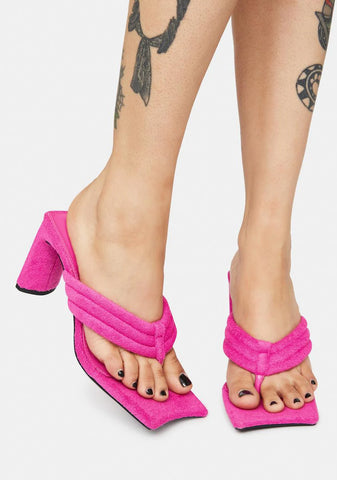 Resort Thong Heeled Mules