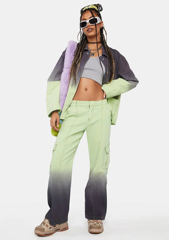 Dip Dye Utility Trousers
