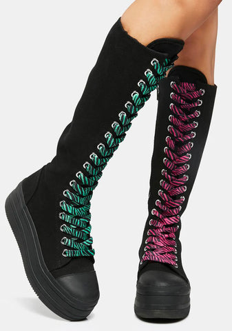 Mosh Pit Babe Knee High Sneakers