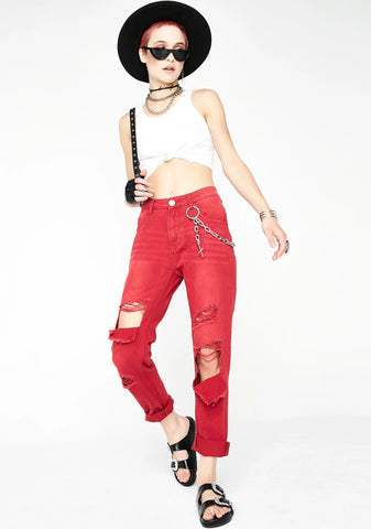 Red Envy Awesome Baggies High Waist Jeans
