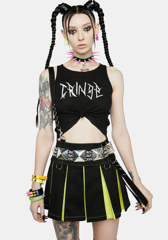 Toxic Last Second Chance Pleated Skirt