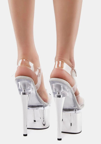 Silver Esteem-708 Platform Heels