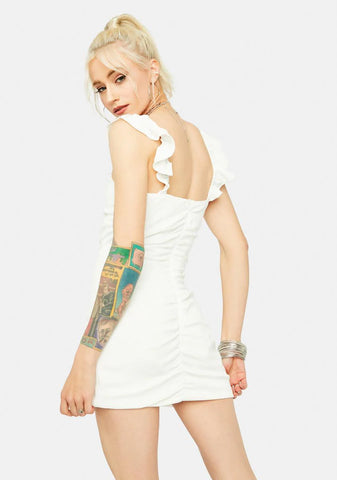 Bliss Girl Meets World Button Front Mini Dress