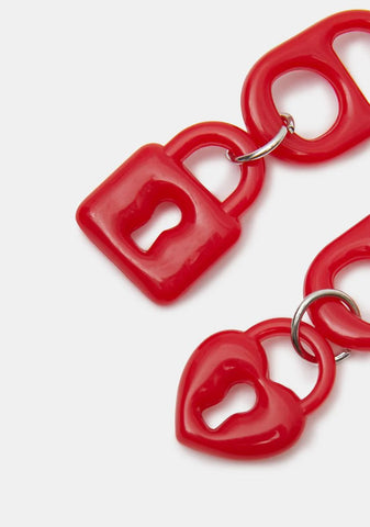 Cherry Secure The Sass Locket Earrings