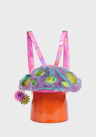 Trippy Vibe Got Funky Mushroom Backpack - Holo