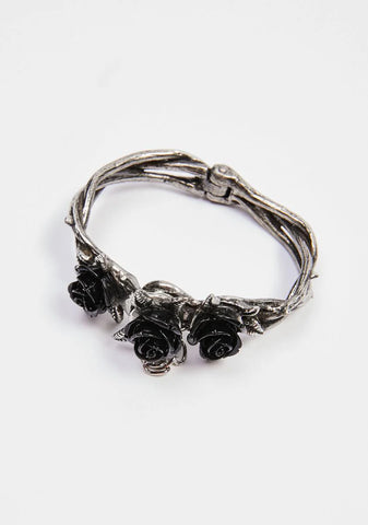 Wild Black Rose Bracelet