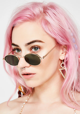 High Boy Bye Oval Sunglasses