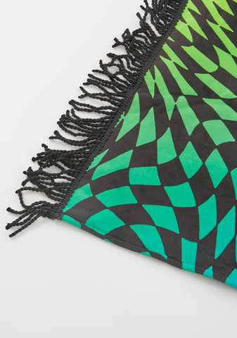 Surreal Life Checkered Throw Blanket