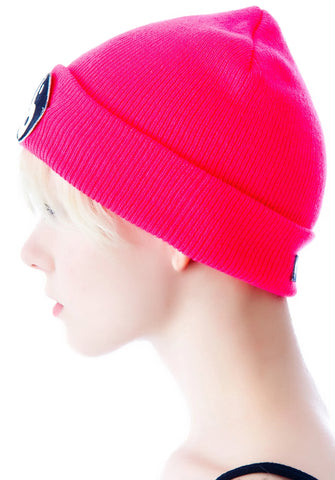 Yin Yang Beanie - Blue