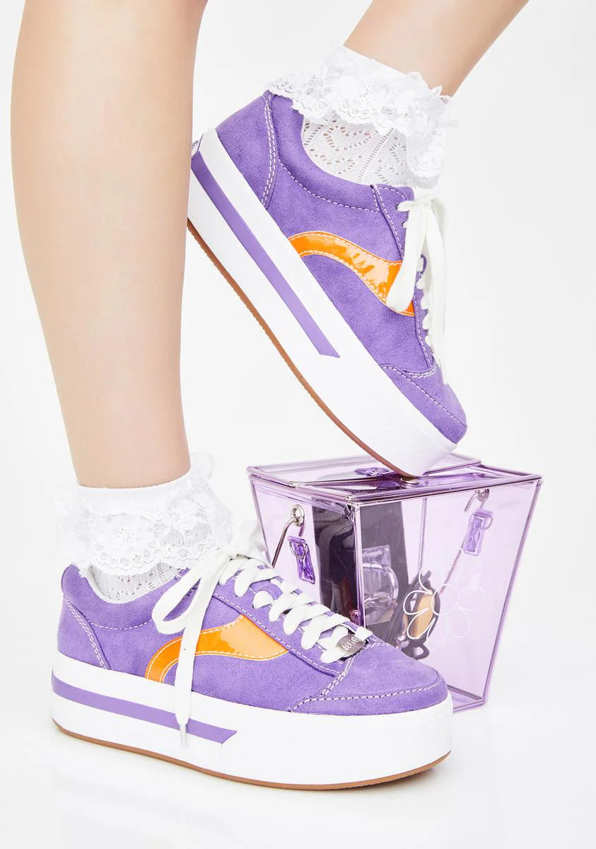 Purp Whats My Age Again Skater Sneakers