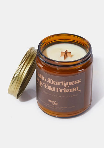 Hello Darkness My Old Friend Candle