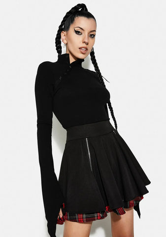 Collar Padded Long Sleeve Shirt