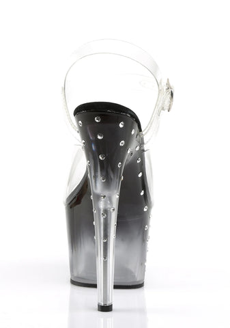 Stardust-708 Platform Ankle Strap Sandals-Smoke