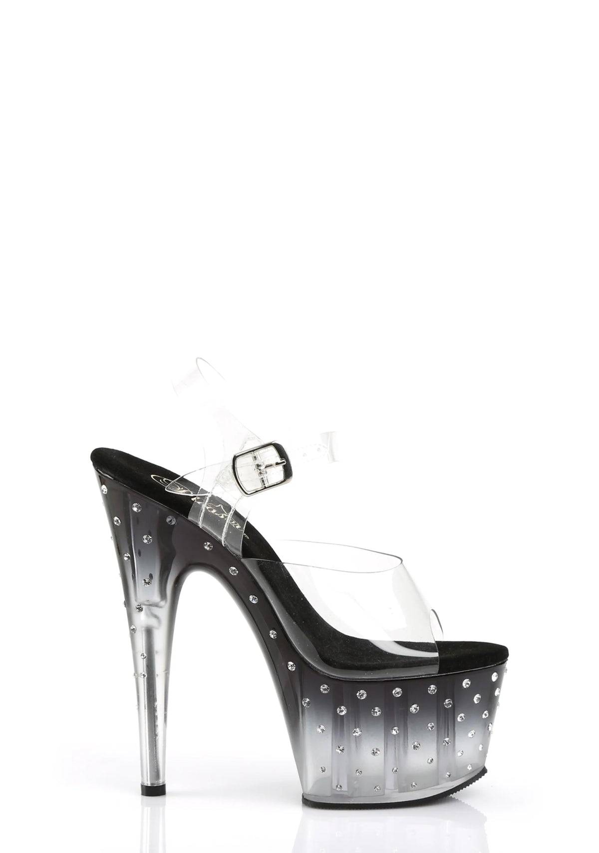 Stardust-708 Platform Ankle Strap Sandals-Smoke