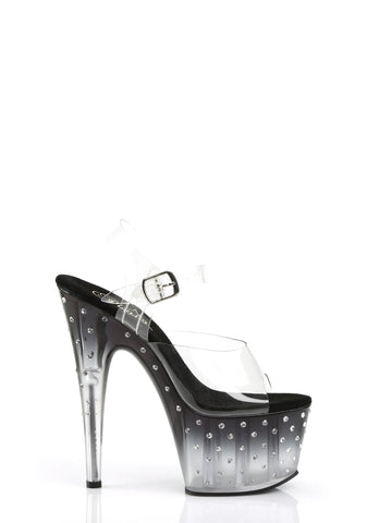 Stardust-708 Platform Ankle Strap Sandals-Smoke