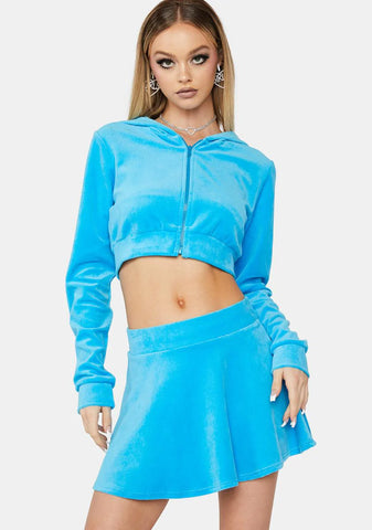 Aqua Up To No Good Skirt Set