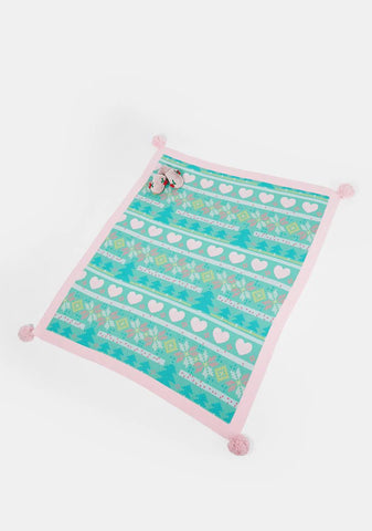 Yearly Feelings Intarsia Throw Blanket