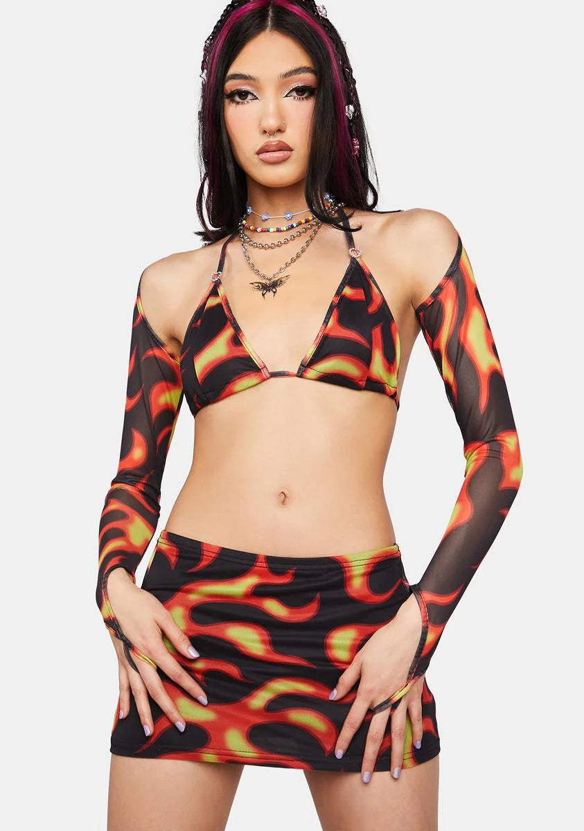 Summer Smoke And Mirrors Skirt Set